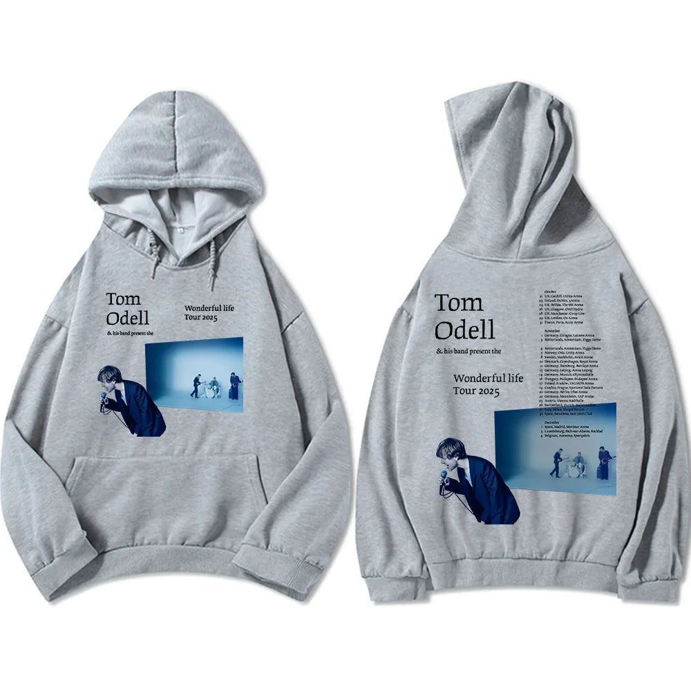 Tom Odell and his band present The Wonderful Life 2025 tour. Hoodie.