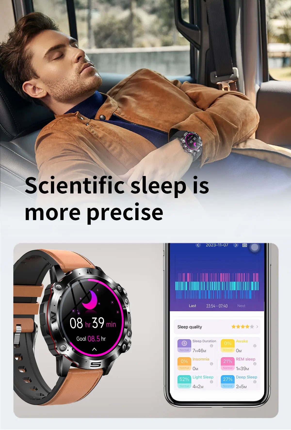 Smartwatch Masculino para Monitoramento de Lipídios Sanguíneos Saudáveis