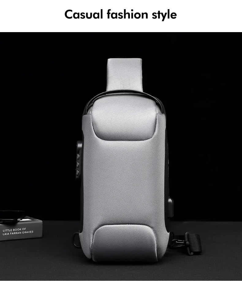 Desinger Multifunction Anti-theft USB Shoulder Crossbody Bag Travel Sling Pack.