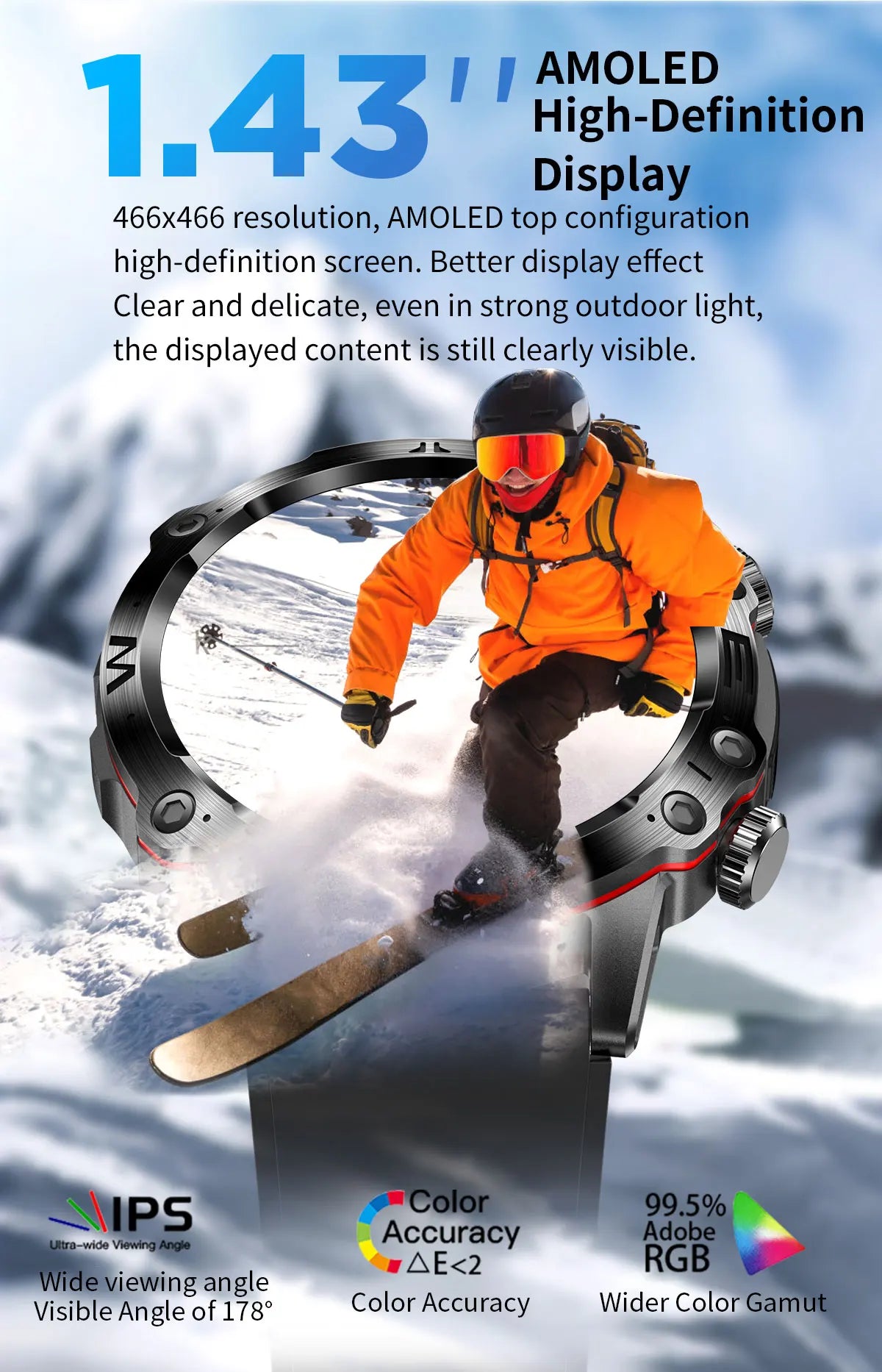 Smartwatch Masculino para Monitoramento de Lipídios Sanguíneos Saudáveis