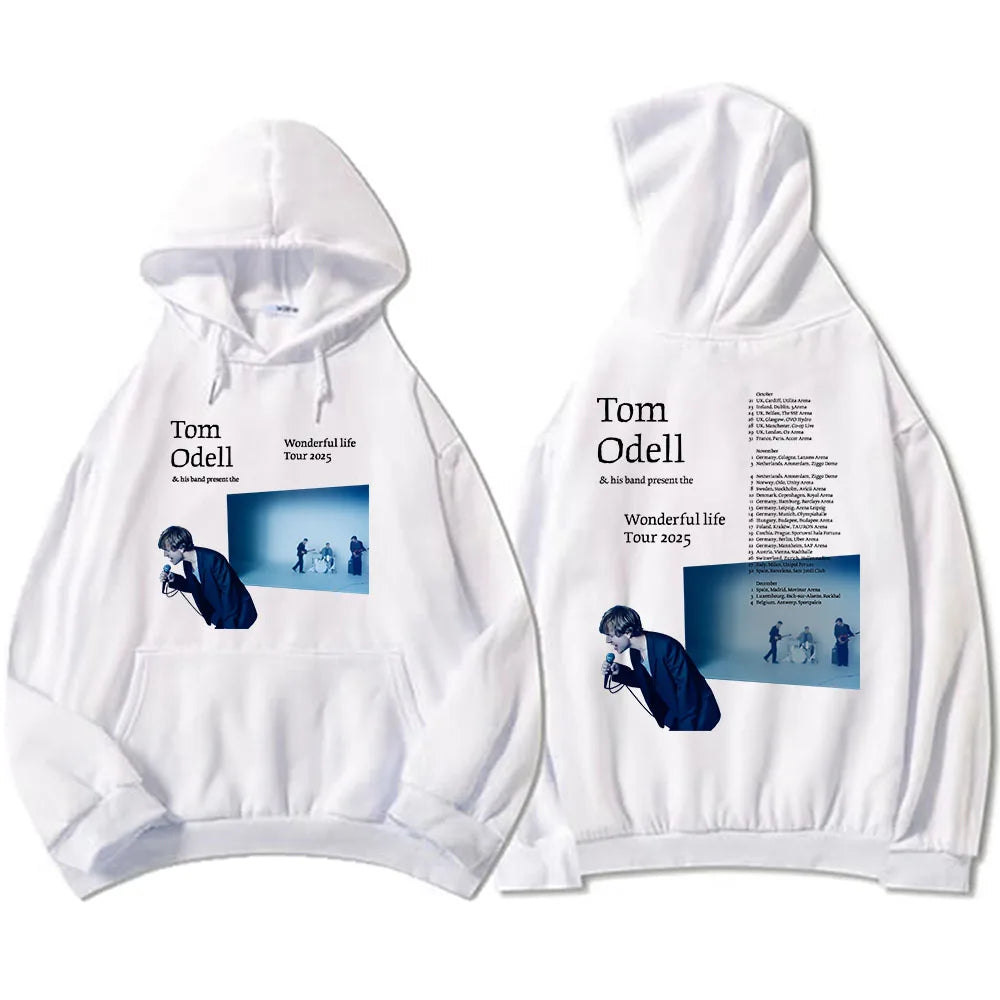 Tom Odell and his band present The Wonderful Life 2025 tour. Hoodie.