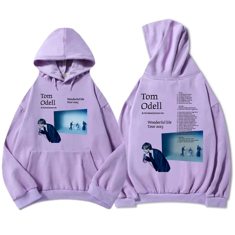 Tom Odell and his band present The Wonderful Life 2025 tour. Hoodie.