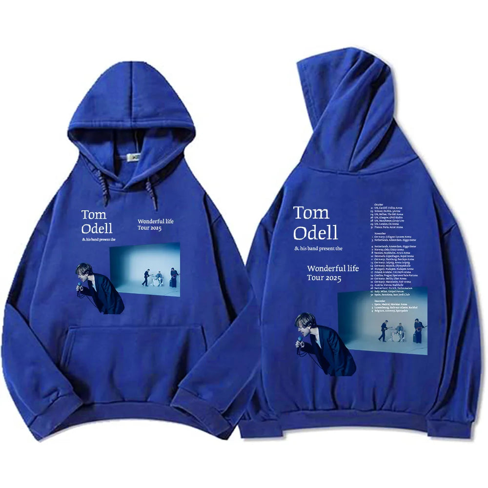 Tom Odell and his band present The Wonderful Life 2025 tour. Hoodie.
