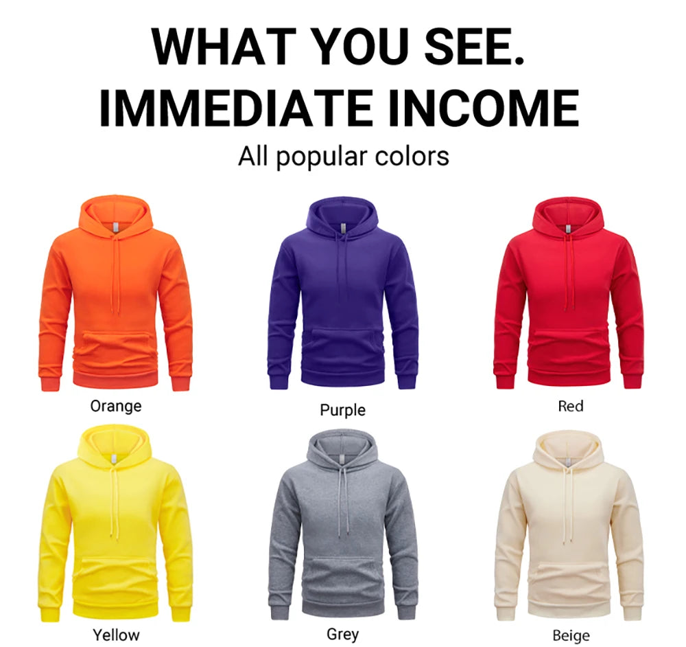 Men's hooded sweatshirt with Monte-Carlo Monaco print.