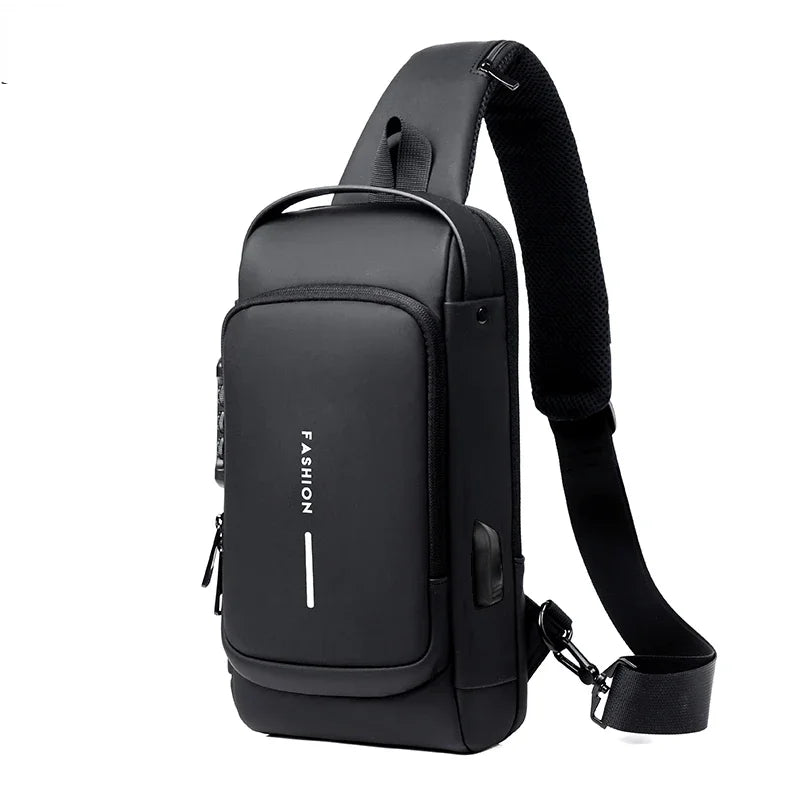 Desinger Multifunction Anti-theft USB Shoulder Crossbody Bag Travel Sling Pack.