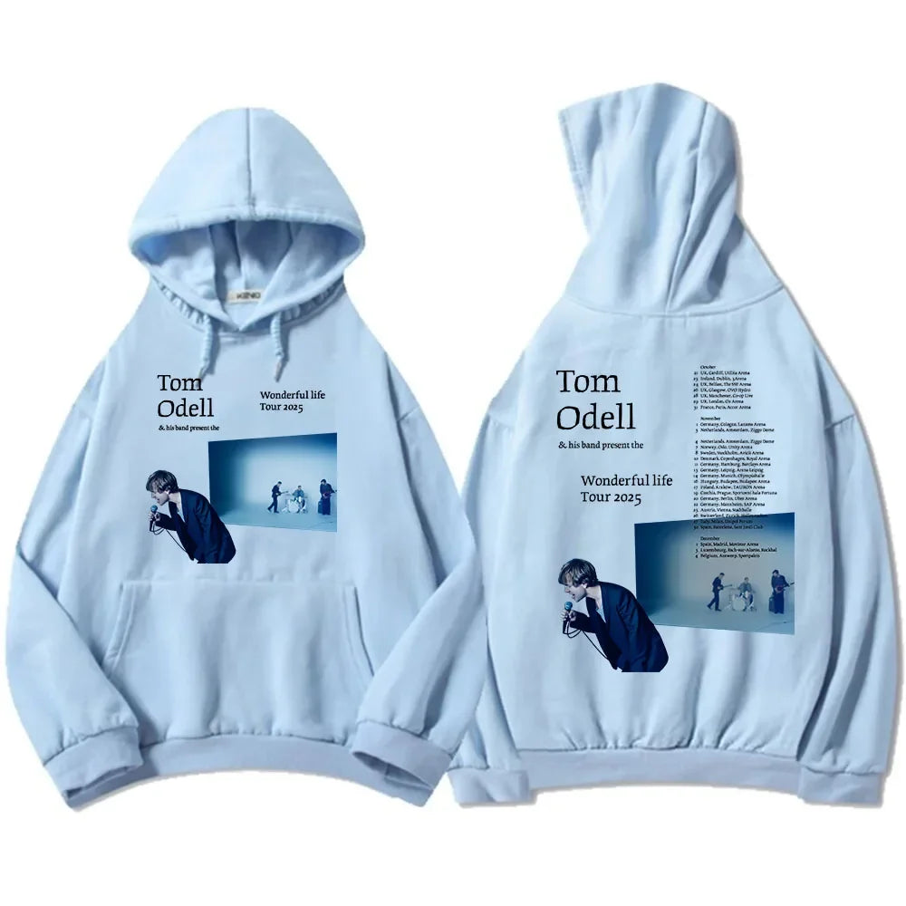Tom Odell and his band present The Wonderful Life 2025 tour. Hoodie.