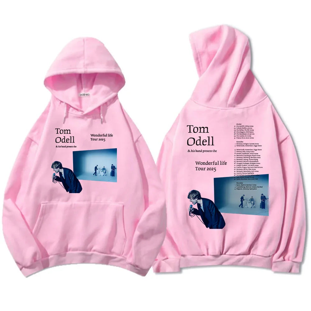 Tom Odell and his band present The Wonderful Life 2025 tour. Hoodie.