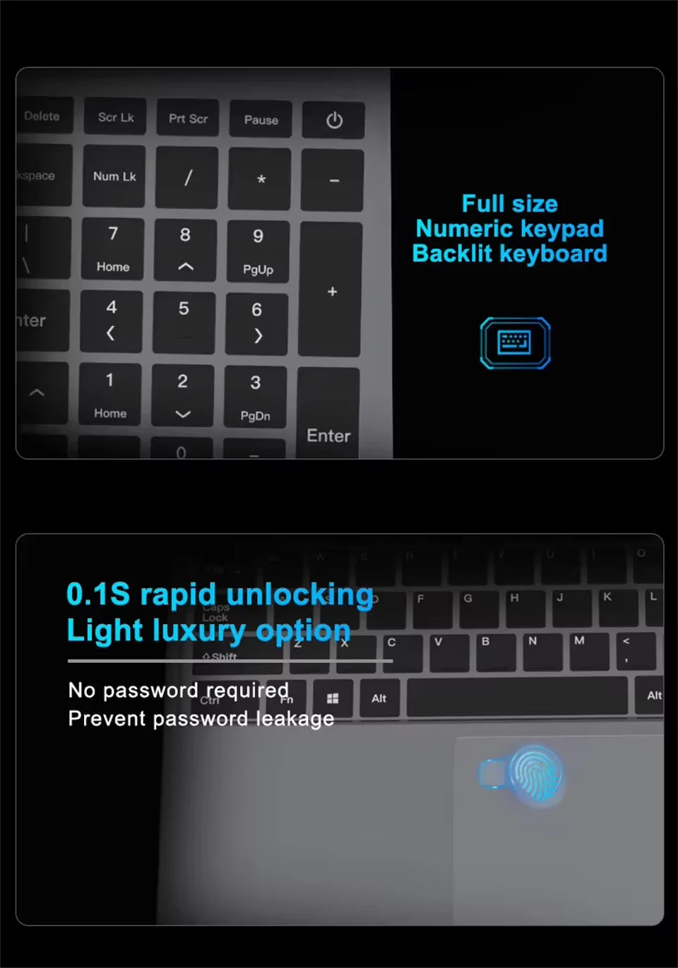 Intel i7-6500U | 16GB DDR4 | 1TB/2TB SSD | Windows 11.