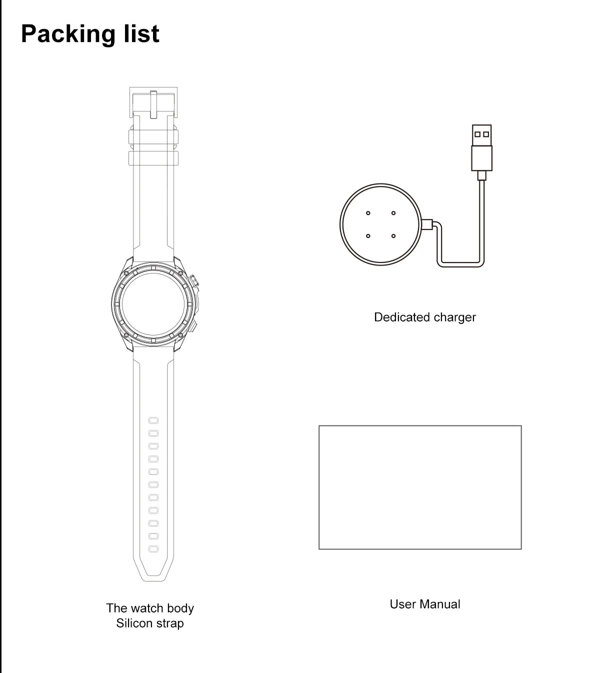 GPS Offline Map 1000mAh Battery Smart Watch Built in Swim 200+ Sports Clock 10ATM Waterproof 4GB Outdoors Military Watches